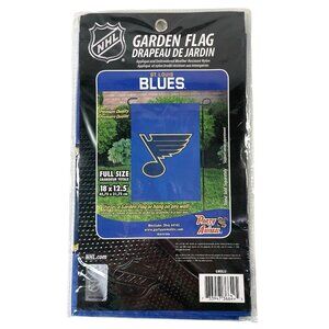 St Louis Blues Flag Party Banner NHL Hockey Logo Indoor Outdoor Garden 18"x12.5"